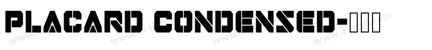 Placard Condensed字体转换